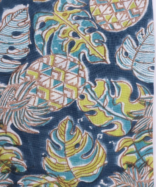 チチカカ（チチカカ）の「Rico エコフレンドリーダイ パインモンステラブロックプリントパンツ（その他パンツ・レディース・ネイビー/グレー・FREE）」の7枚目の写真