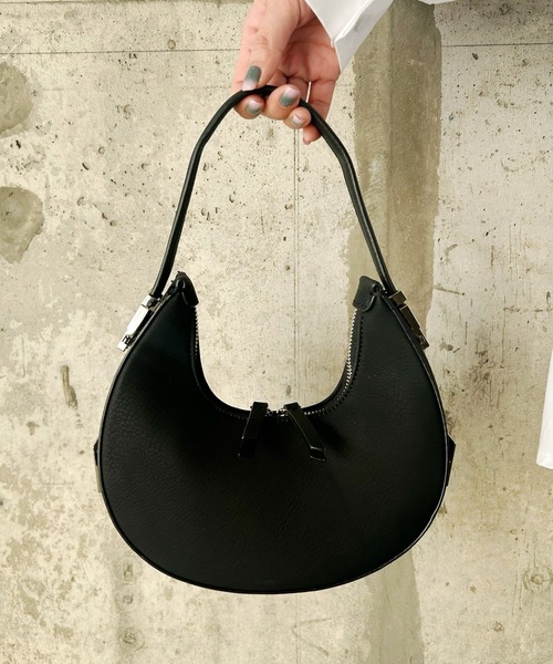 Narcissus(ナルシス)の「【2WAY】スエードハンドバッグ ワンショルダーバッグ ショルダー調整可能(ハンドバッグ・レディース・ブラウン/ブラック・FREE)」の14枚目の写真