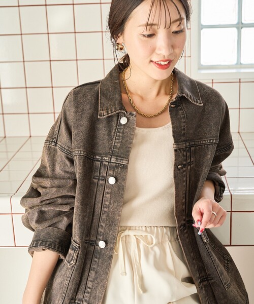 セール】限定展開 ビックシルエット デニム ジャケット（デニム
