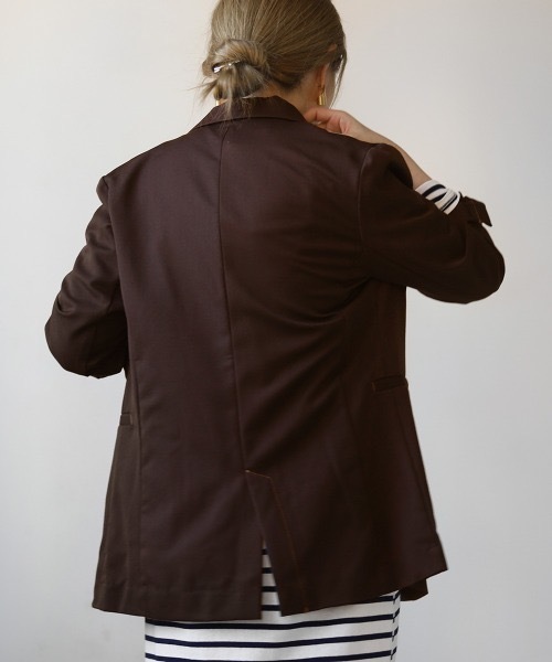 【WEB限定】配色ステッチテーラードジャケット / セットアップ（テーラードジャケット）｜Bab（バブ）