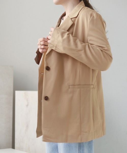 【WEB限定】配色ステッチテーラードジャケット / セットアップ（テーラードジャケット）｜Bab（バブ）