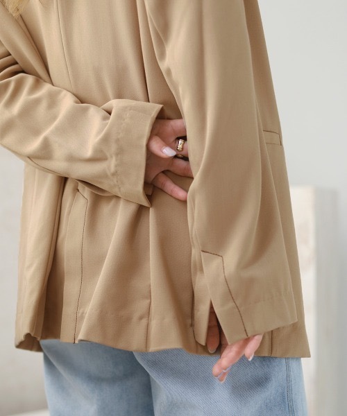 【WEB限定】配色ステッチテーラードジャケット / セットアップ（テーラードジャケット）｜Bab（バブ）