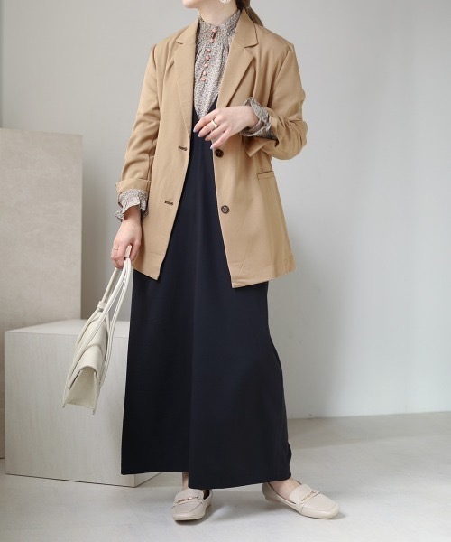 【WEB限定】配色ステッチテーラードジャケット / セットアップ（テーラードジャケット）｜Bab（バブ）