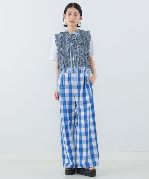 【新品】CAROLINA GLASER ボアニット＆ワイドパンツ コーデセット売 新品】CAROLINA GLASER ボアニット＆ワイドパンツ コーデセット売