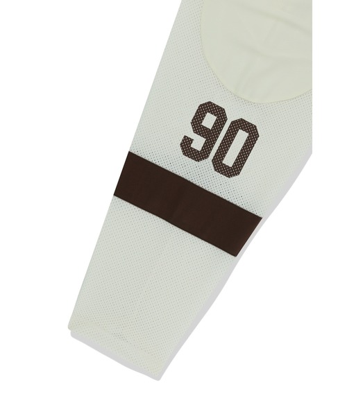 MAHAGRID(マハグリッド)の「『mahagrid/マハグリッド』 90 HOCKEY JERSEY/90ホッケージャージ(Tシャツ/カットソー・レディース・アイボリー/ブラック・M/L)」の12枚目の写真