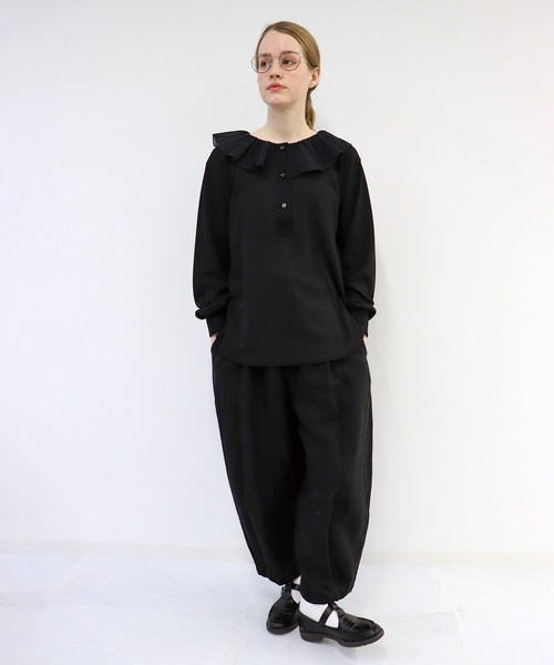 haupia（ハウピア）の「Today‘s waffle toppings【カットソー】（Tシャツ/カットソー・レディース・ブラック/オフホワイト/ネイビー/ライトグレー・MEDIUM）」の17枚目の写真