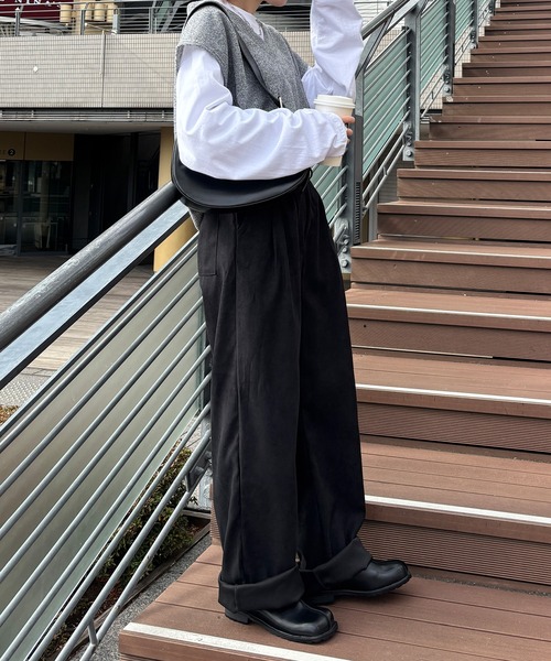 ISOOK（アイスー）の「【ISOOK / アイスー】2タックグルカパンツ / ストレート ハイウエスト スラックス チノパン ロング ベージュ アイボリー ブラック ZOZOTOWN限定（チノパンツ・レディース・ベージュ/アイボリー/ブラック・FREE）」の16枚目の写真