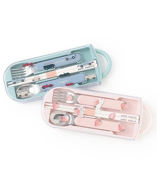 petit main（プティマイン）の「カトラリーセット（カトラリー・キッズ・ライトグリーン/ライトピンク・F）」の8枚目の写真