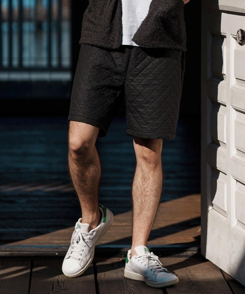 CAMBIO(カンビオ)の「mp13260-Quilting Short Pants ショートパンツ(その他パンツ・メンズ・ブラック/ベージュ/ホワイト・S/M/L)」の1枚目の写真