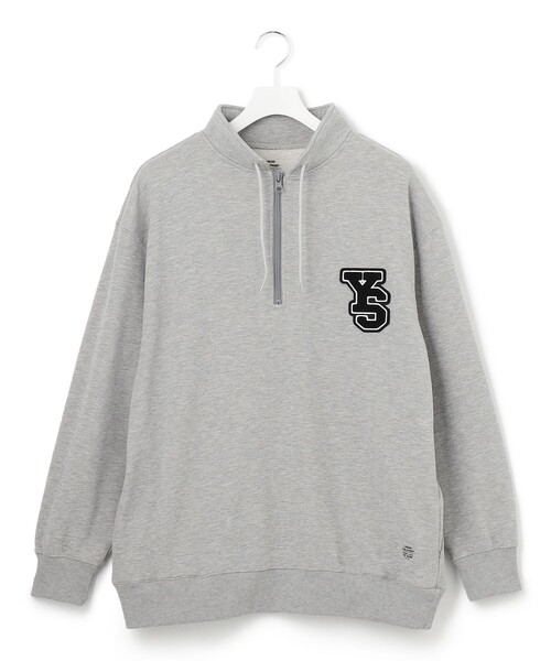 J.PRESS YORK STREET(ジェイプレスヨークストリート)の「【UNISEX】ハーフZIPスタンドネック トレーナー(スウェット・メンズ・イエロー系/ピンク系/ネイビー系/ホワイト系/ライトグレー系・SMALL/MEDIUM/LARGE)」の2枚目の写真