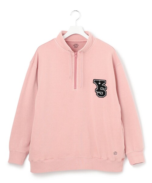 J.PRESS YORK STREET(ジェイプレスヨークストリート)の「【UNISEX】ハーフZIPスタンドネック トレーナー(スウェット・メンズ・イエロー系/ピンク系/ネイビー系/ホワイト系/ライトグレー系・SMALL/MEDIUM/LARGE)」の5枚目の写真