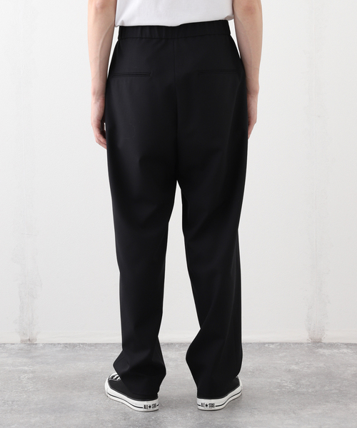 セール】ATON (エイトン) WOOL TROPICAL TAPERED EASY PANTS
