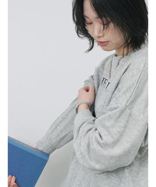 Samansa Mos2 blue（サマンサモスモスブルー）の「◎ロゴレーススウェット（Tシャツ/カットソー・レディース・トップグレー/オフホワイト/チャコールグレー・F）」の20枚目の写真