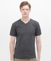 《DAILY/デイリー》RIB SHORT SLEEVE V-NECK T-SHIRT / デイリーウェア リブ 半袖 Vネック Tシャツ / AVIREX / アヴィレックス