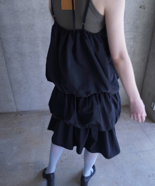 G.V.G.V.（ジーヴィージーヴィー）の「D-RING STRAP TIERED DRESS（ワンピース・レディース・ブラック・ONE SIZE）」の5枚目の写真
