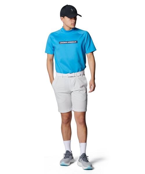 UNDER ARMOUR(アンダーアーマー)の「UAドライブ アーマーニット ショートスリーブ モックネック シャツ(ゴルフ/メンズ)(ポロシャツ・メンズ・エメラルドブルー・L/M/XL/2XL)」の4枚目の写真