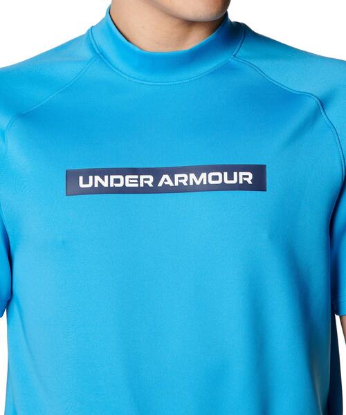 UNDER ARMOUR(アンダーアーマー)の「UAドライブ アーマーニット ショートスリーブ モックネック シャツ(ゴルフ/メンズ)(ポロシャツ・メンズ・エメラルドブルー・L/M/XL/2XL)」の2枚目の写真