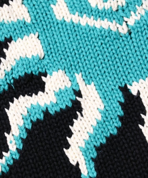 SUNNY  SPORTS（サニースポーツ）の「SUNNY SPORTS / サニースポーツ ROLL NECK LOW GAUGE COTTON SWEATER ロールネック コットンセーター（ニット/セーター・メンズ・ブラック/ネイビー・MEDIUM/LARGE）」の7枚目の写真