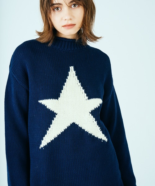 SUNNY  SPORTS（サニースポーツ）の「SUNNY SPORTS / サニースポーツ ROLL NECK LOW GAUGE COTTON SWEATER ロールネック コットンセーター（ニット/セーター・メンズ・ブラック/ネイビー・MEDIUM/LARGE）」の18枚目の写真