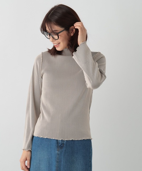 FOUND GOOD（ファウンドグッド）の「プリーツメローPOLS（その他トップス・レディース・ブルー系2/ブラック/アイボリー・S/M/L）」の6枚目の写真