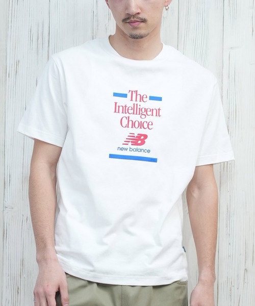 NEW BALANCE(ニューバランス)の「new balance/ニューバランス 半袖Tシャツ/半袖Tee フロントプリント ユニセックス MT43552(Tシャツ/カットソー・メンズ・ネイビー/ホワイト・M/L/XL)」の2枚目の写真
