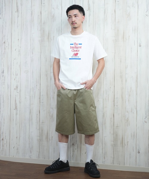 NEW BALANCE(ニューバランス)の「new balance/ニューバランス 半袖Tシャツ/半袖Tee フロントプリント ユニセックス MT43552(Tシャツ/カットソー・メンズ・ネイビー/ホワイト・M/L/XL)」の7枚目の写真