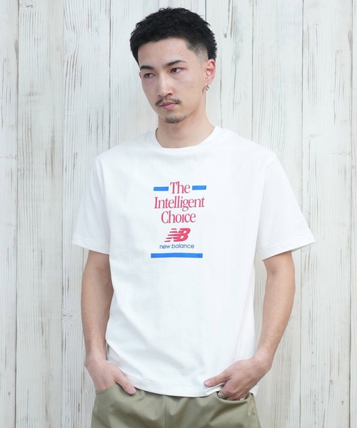 NEW BALANCE(ニューバランス)の「new balance/ニューバランス 半袖Tシャツ/半袖Tee フロントプリント ユニセックス MT43552(Tシャツ/カットソー・メンズ・ネイビー/ホワイト・M/L/XL)」の14枚目の写真