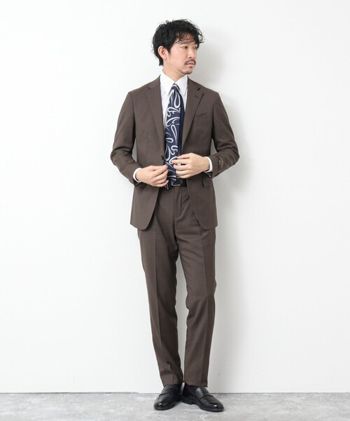 NOLLEY’S(ノーリーズ)の「【Loro Piana / CANONICO】インポートファブリック セットアップスーツ 25SS(セットアップ・メンズ・ダークブラウン・M/L)」の3枚目の写真