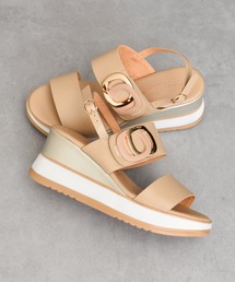 【INTER-CHAUSSURES】バックルウエッジサンダル(I52101)