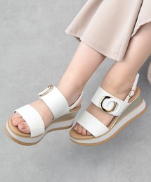 【INTER-CHAUSSURES】バックルウエッジサンダル(I52101)