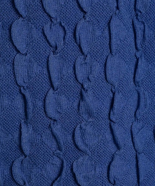 RAW FUDGE（ローファッジ）の「ダイヤジャガードニットプルオーバー（Tシャツ/カットソー・レディース・ブルー/ブラック/オフホワイト・M）」の6枚目の写真