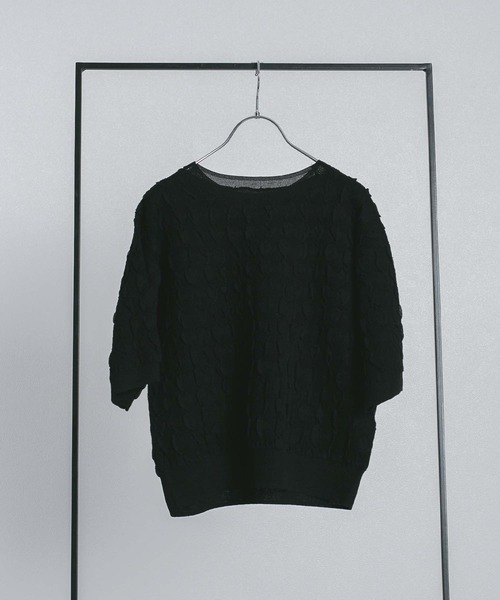 RAW FUDGE（ローファッジ）の「ダイヤジャガードニットプルオーバー（Tシャツ/カットソー・レディース・ブルー/ブラック/オフホワイト・M）」の8枚目の写真