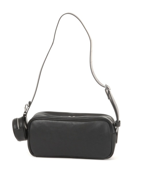 LEPSIM（レプシィム）の「フェイクレザーレクタングルショルダー　289669（ショルダーバッグ・レディース・ブラック/ベージュ・ONE SIZE）」の4枚目の写真