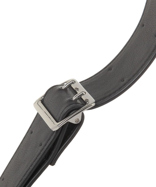 LEPSIM（レプシィム）の「フェイクレザーレクタングルショルダー　289669（ショルダーバッグ・レディース・ブラック/ベージュ・ONE SIZE）」の5枚目の写真