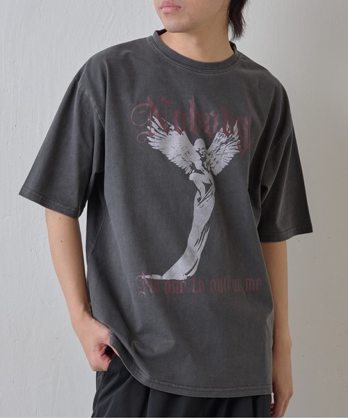 COLONY 2139（コロニートゥーワンスリーナイン）の「ピグメント加工マリアプリントTシャツ（Tシャツ/カットソー・メンズ・ホワイト/ブラック・MEDIUM/LARGE）」の2枚目の写真