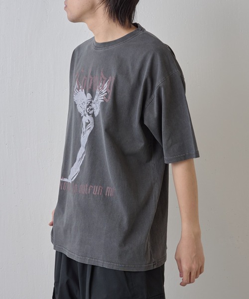 COLONY 2139（コロニートゥーワンスリーナイン）の「ピグメント加工マリアプリントTシャツ（Tシャツ/カットソー・メンズ・ホワイト/ブラック・MEDIUM/LARGE）」の7枚目の写真