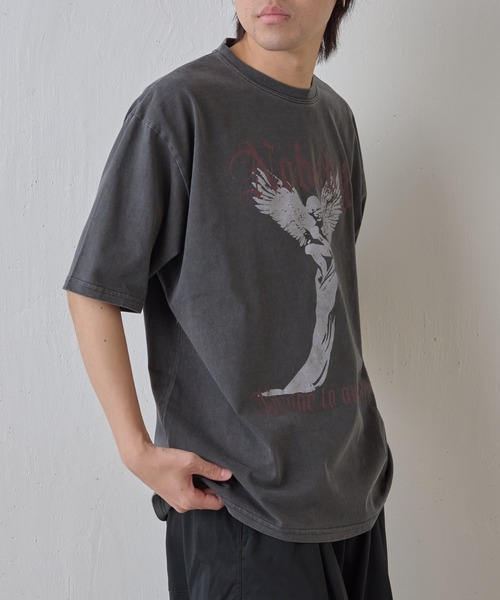 COLONY 2139（コロニートゥーワンスリーナイン）の「ピグメント加工マリアプリントTシャツ（Tシャツ/カットソー・メンズ・ホワイト/ブラック・MEDIUM/LARGE）」の9枚目の写真