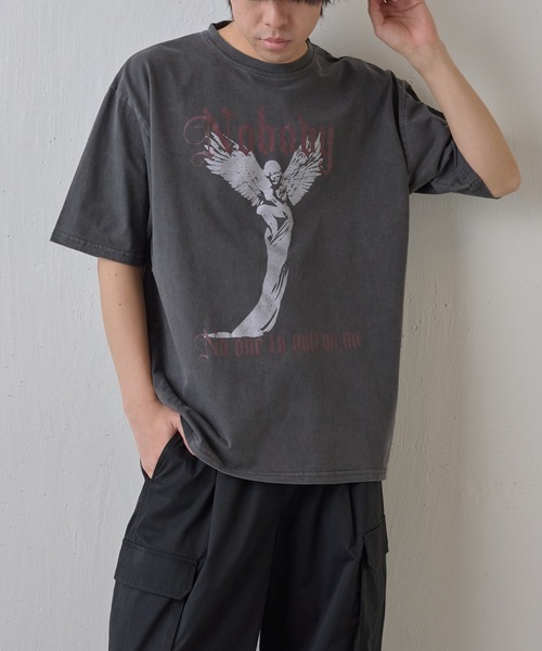 COLONY 2139（コロニートゥーワンスリーナイン）の「ピグメント加工マリアプリントTシャツ（Tシャツ/カットソー・メンズ・ホワイト/ブラック・MEDIUM/LARGE）」の10枚目の写真