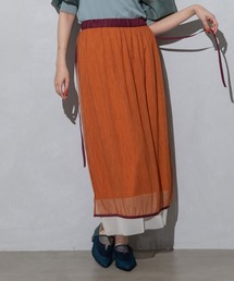 2wayシアーレイヤードスカート