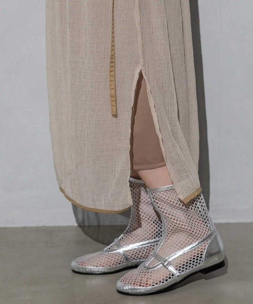 MARECHAL TERRE（マルシャルテル）の「2wayシアーレイヤードスカート（スカート・レディース・ライトベージュ/オレンジ/ブラック/ネイビー・MEDIUM）」の18枚目の写真