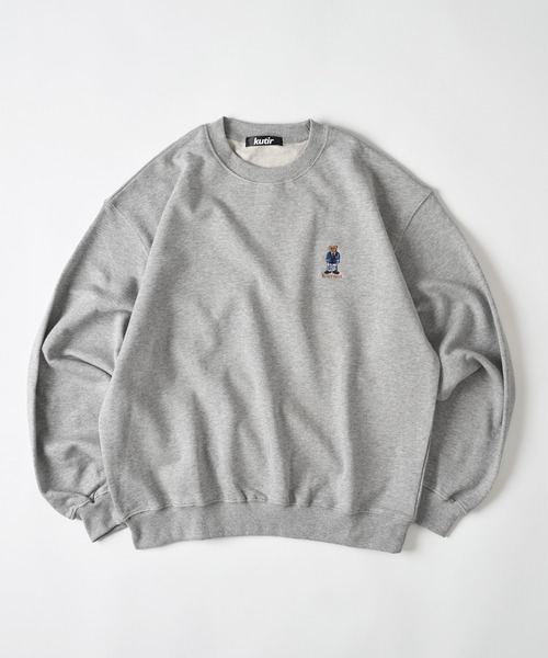 kutir（クティール）の「【kutir men × TeddyBear】 プルオーバーショートスウェット（スウェット・メンズ・杢グレー/レッド/ネイビー/ブラック・LARGE/MEDIUM）」の13枚目の写真