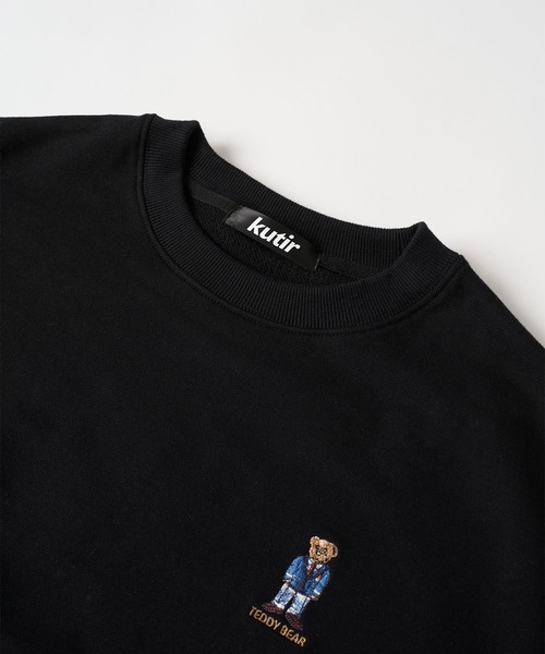 kutir（クティール）の「【kutir men × TeddyBear】 プルオーバーショートスウェット（スウェット・メンズ・杢グレー/レッド/ネイビー/ブラック・LARGE/MEDIUM）」の15枚目の写真