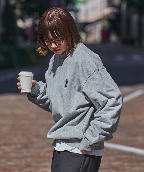 kutir（クティール）の「【kutir men × TeddyBear】 プルオーバーショートスウェット（スウェット・メンズ・杢グレー/レッド/ネイビー/ブラック・LARGE/MEDIUM）」の19枚目の写真