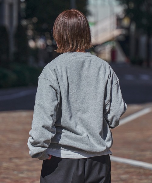 kutir（クティール）の「【kutir men × TeddyBear】 プルオーバーショートスウェット（スウェット・メンズ・杢グレー/レッド/ネイビー/ブラック・LARGE/MEDIUM）」の20枚目の写真