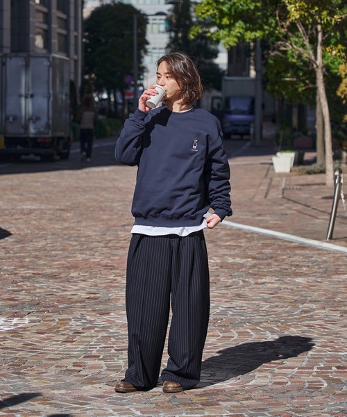 kutir（クティール）の「【kutir men × TeddyBear】 プルオーバーショートスウェット（スウェット・メンズ・杢グレー/レッド/ネイビー/ブラック・LARGE/MEDIUM）」の8枚目の写真