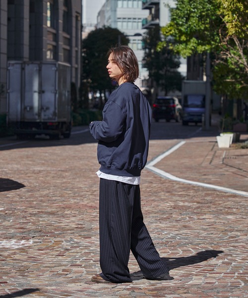 kutir（クティール）の「【kutir men × TeddyBear】 プルオーバーショートスウェット（スウェット・メンズ・杢グレー/レッド/ネイビー/ブラック・LARGE/MEDIUM）」の9枚目の写真