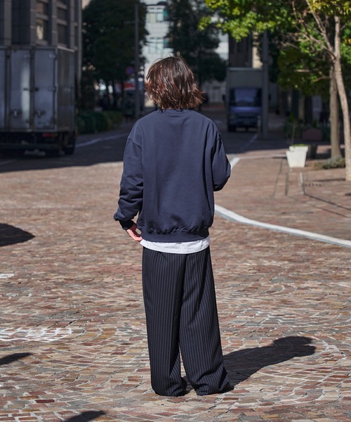 kutir（クティール）の「【kutir men × TeddyBear】 プルオーバーショートスウェット（スウェット・メンズ・杢グレー/レッド/ネイビー/ブラック・LARGE/MEDIUM）」の10枚目の写真