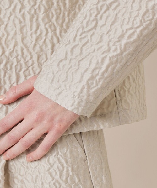 MACKINTOSH LONDON（マッキントッシュ ロンドン）の「【婦人画報掲載】ブークレージャカードブルゾン（ブルゾン・レディース・ベージュ・40/38）」の7枚目の写真