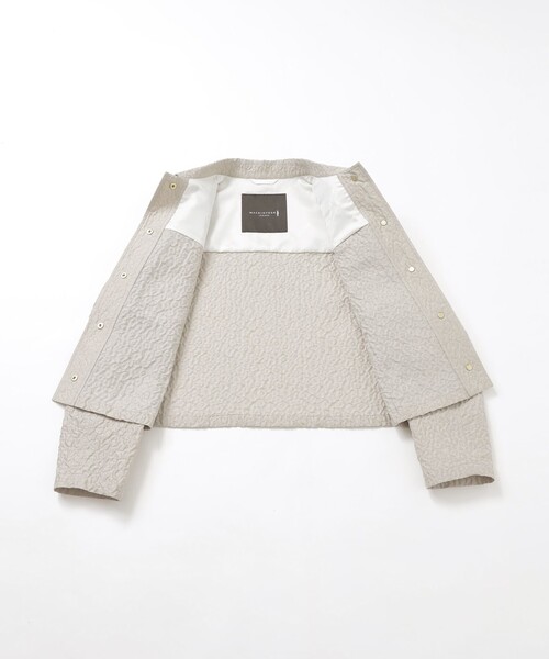 MACKINTOSH LONDON（マッキントッシュ ロンドン）の「【婦人画報掲載】ブークレージャカードブルゾン（ブルゾン・レディース・ベージュ・40/38）」の9枚目の写真