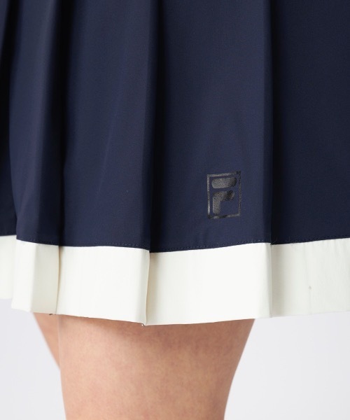 FILA GOLF(フィラゴルフ )の「【FILA GOLF/フィラゴルフ】レディースプリーツスカート ゴルフ(スカート・レディース・ダークネイビー/ホワイト/ライトブルー・LARGE/X-LARGE/MEDIUM/SMALL)」の5枚目の写真